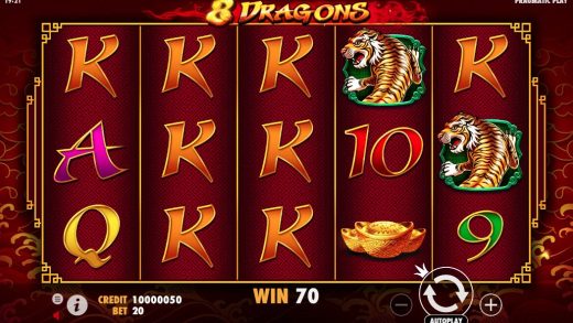 Обзор игрового автомата 8 Dragons