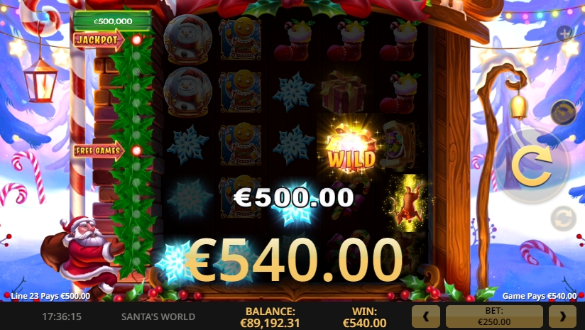 Скриншот выигрыша 540 евро